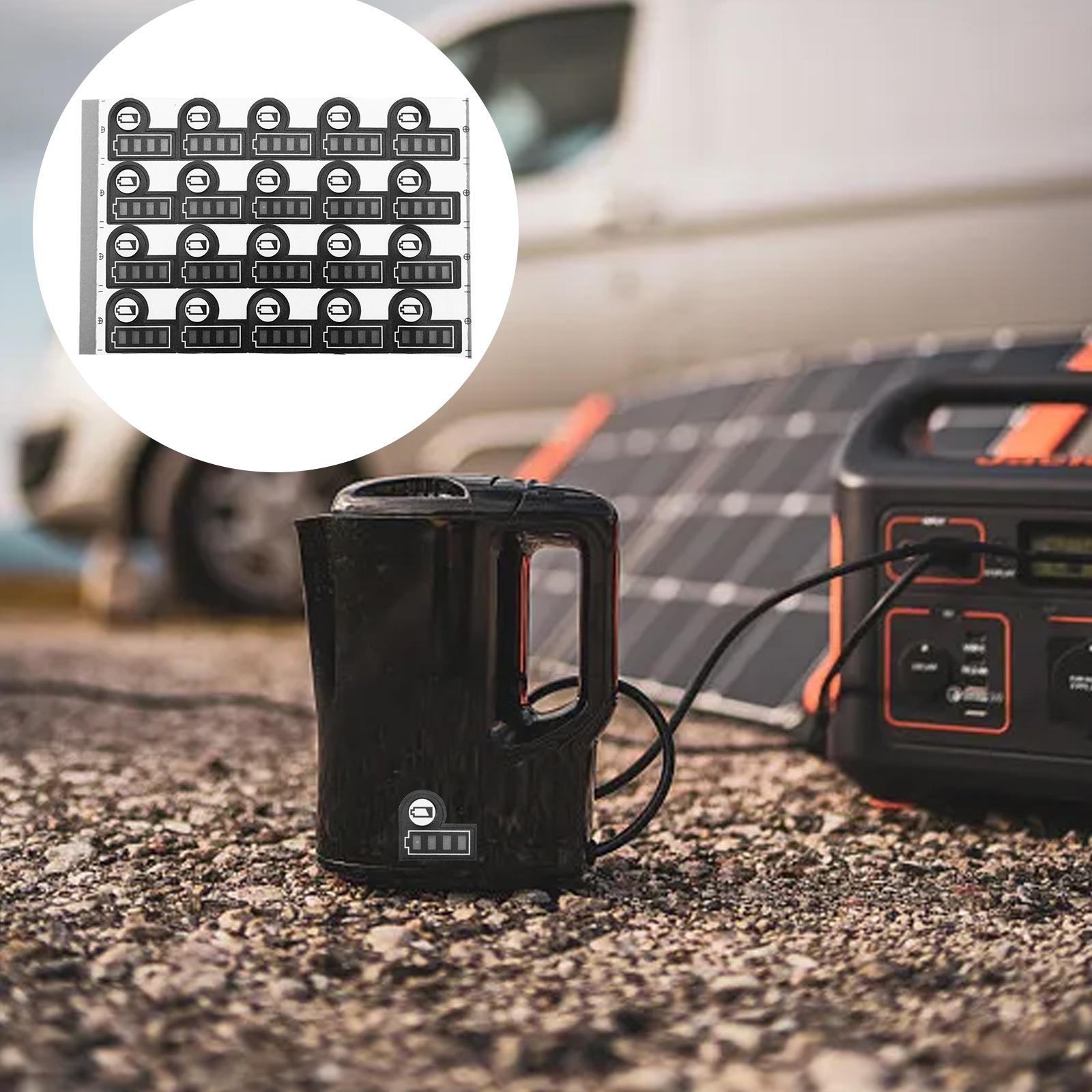 20PCS Battery Capacity Key Sticker Label Replacement for BL1830 BL1430 Compatible with For 18V 14 4V Lithium Battery China Mainland