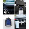 Bling Car Sun Visor Tissue Box Holder,PU Leather With Bling Crystal Rhinestones Tissue Holder,Car Accessories For Women (Blue)