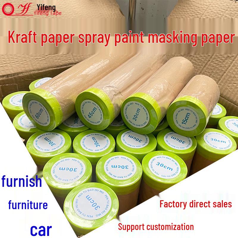 Spray Paint & Masking Film Set: Window, Wall, and Furniture Protection