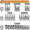 Socket Wrench and Ratchet Wrench Set with Automotive Repair 45 for Car Bicycle and DIY 46-Piece 6.3mm (1/4") Drive, Tools, Gears, Maintenance,