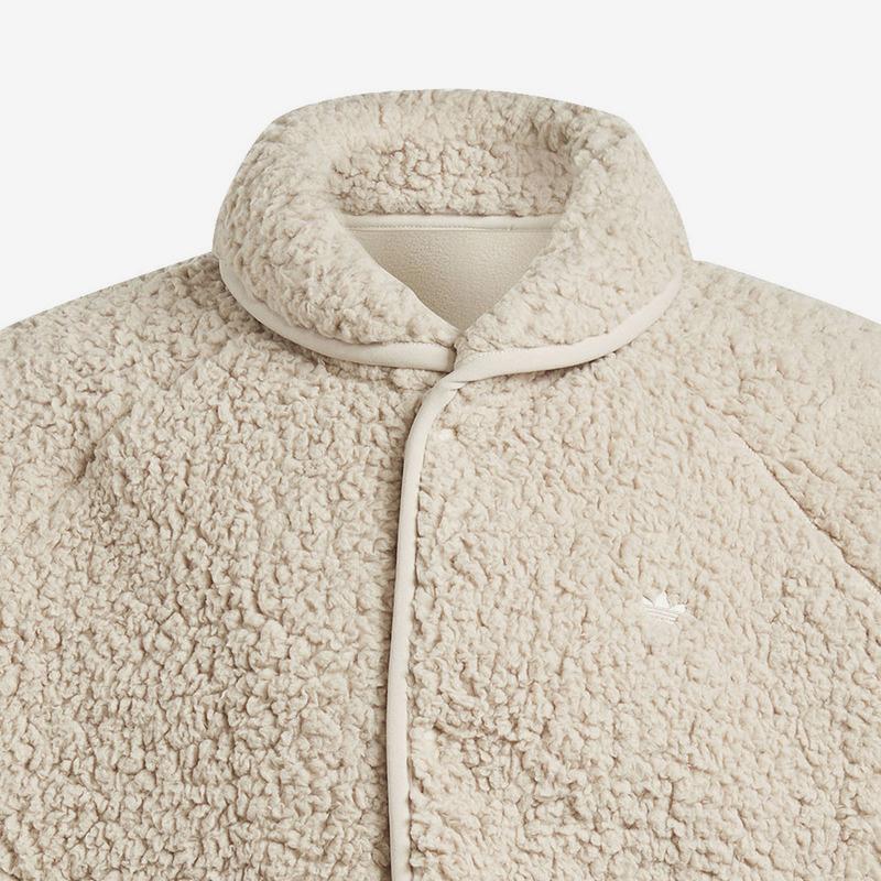 Adidas Originals Adventure Polar Fleece Long Sleeve Jacket Men Outerwear Beige IL5169