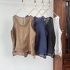 Women Summer Casual Tank Tops  Arrival Vintage Style Solid Color Cotton Linen Female Sleeveless Basics Tops Tees