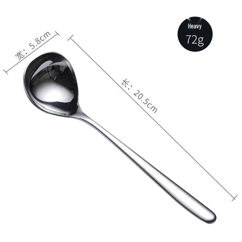 abay Stainless Steel Long Handle Serving Spoons Set