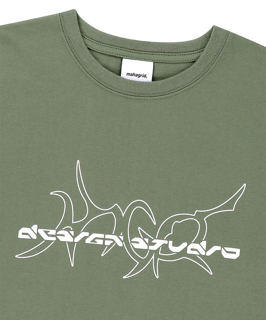 MAHAGRID Multi-Logo Tee Khaki(Mg2Emmt516A)