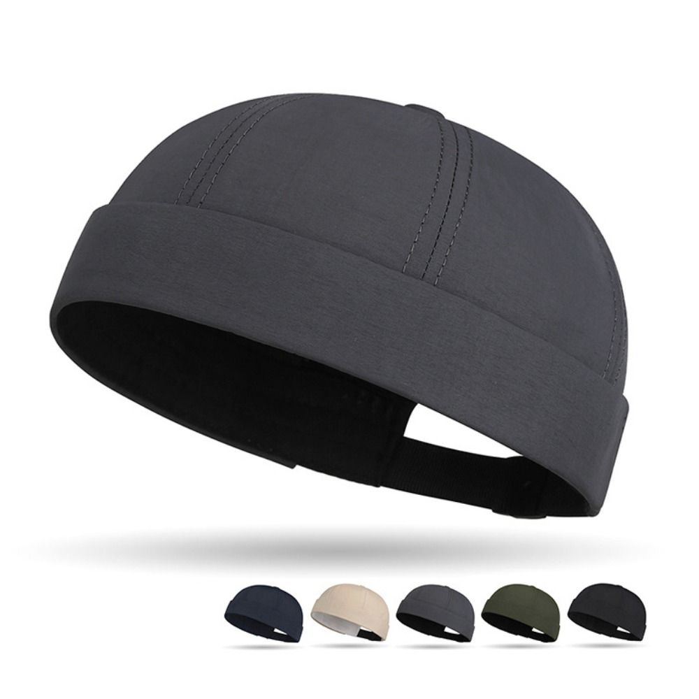 Quick Drying Brimless Hat Lightweight Docker Cap Fashion Beanie Hat  Outdoor Daily