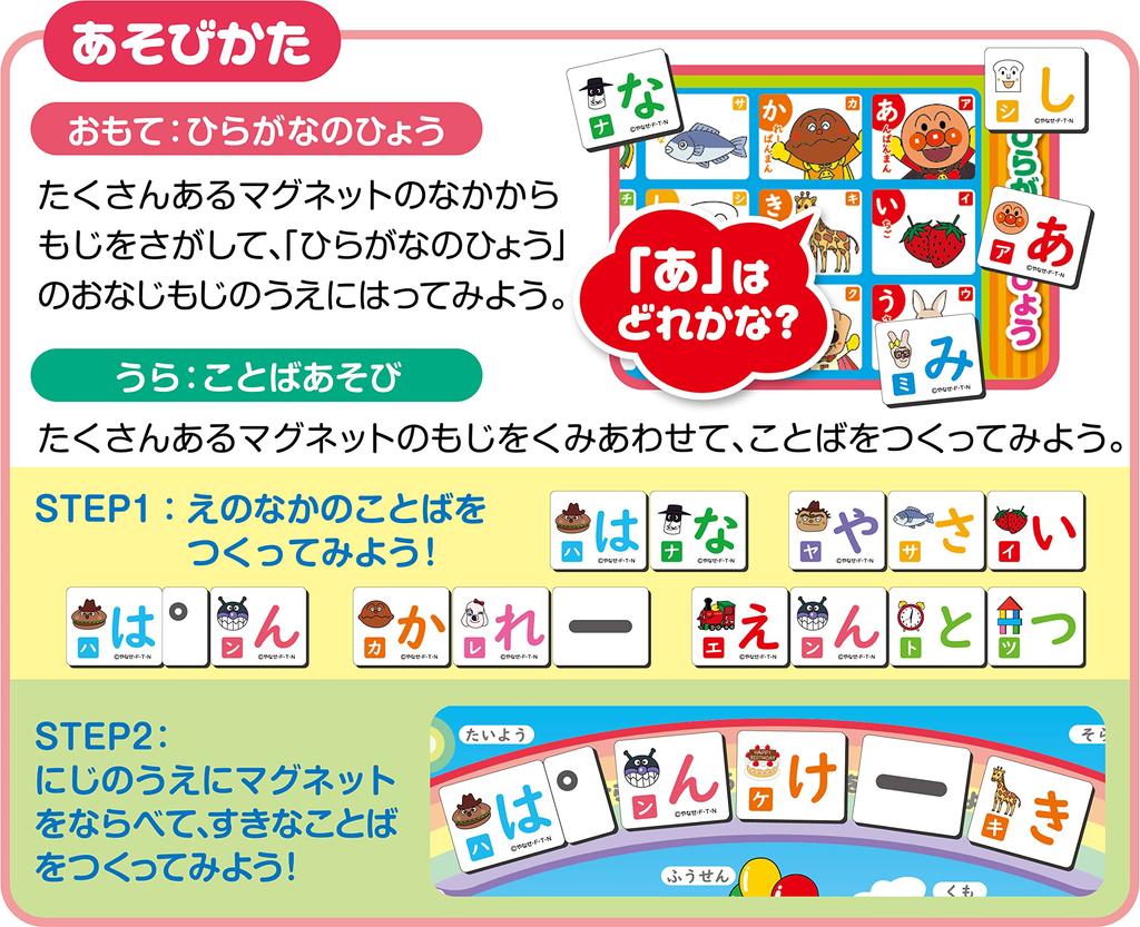 AGATSUMA Anpanman Hiragana Magnet [2023]