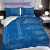 1PC Music, Guitar Theme Bedding Quilt Set Quilt Cover Pillowcase Home Decoration Birthday Gift (1 * Duvet Cover + 2 * Pillowcase, Without Core)
