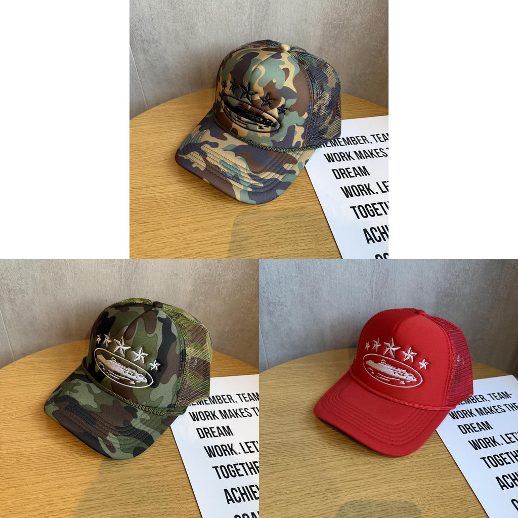 Street Style Embroidered Baseball Cap With Adjustable Fit For Summer Outdoor Activities