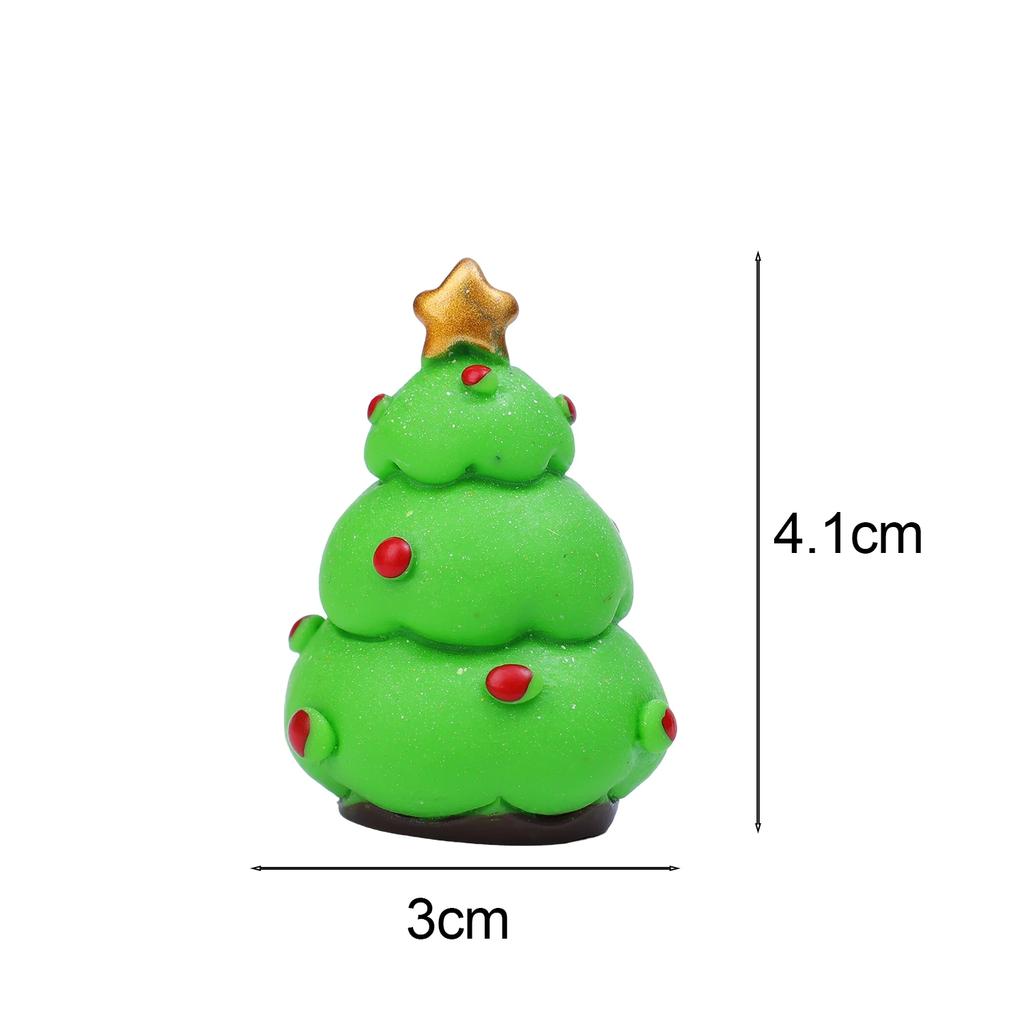 Cute Resin Christmas Ornaments Mini Santa Claus Snowman Elk Micro Landscape Xmas Home Office Miniature Desktop Decoration Supply