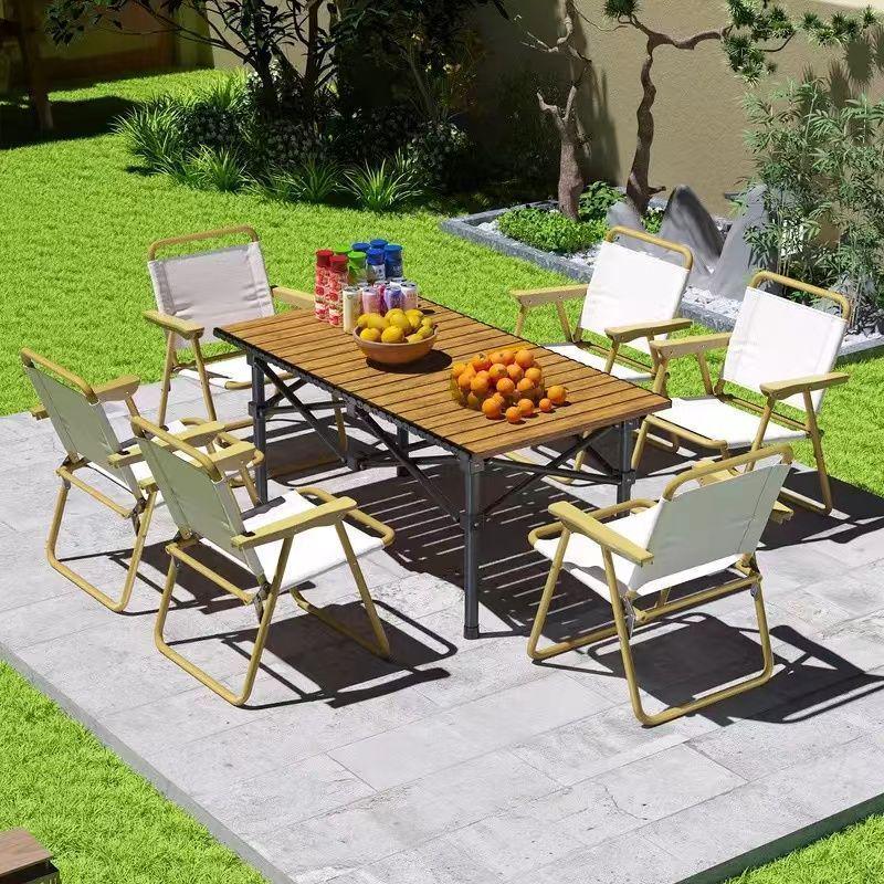 Folding Outdoor Table and Chair Set with Storage Bag - Quick Fold, Easy Store, Perfect for Fishing, Picnics, and Night Markets