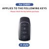 Zinc Alloy Leather Car Key CaseFor Omoda JAECOO J7 2025 2024 Car Remote Control Key Case Keychain Accessories Garnish Trim Cover