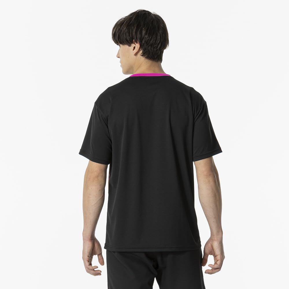 Game Short Dynamotion Officially Approved by the Japan Badminton Size 62JAB029 Tennis/Badminton Shirt, Sleeve, Moisture-Wicking, Quick-Drying, Fit,