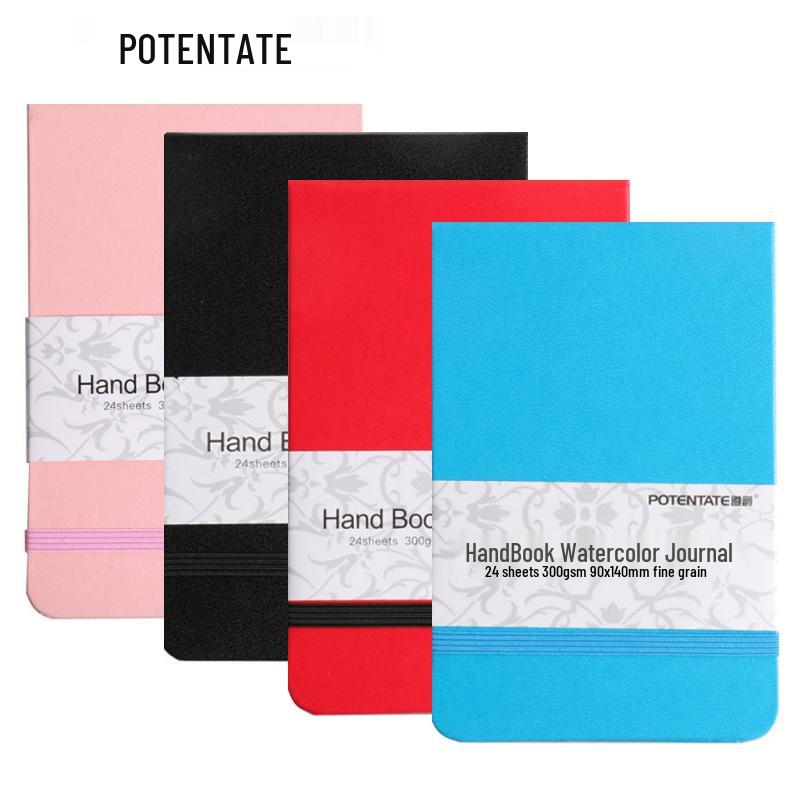 Zun Jue Portable Watercolor Journal - A6 Pocket Notebook & A5 Sketchbook, 300g Watercolor Paper