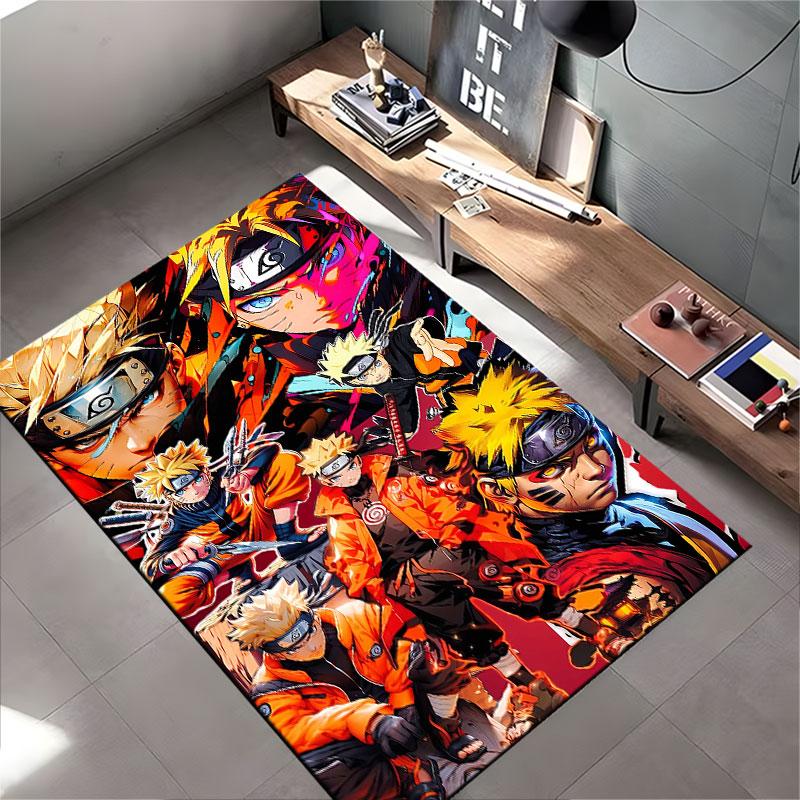 Anime Ninja Warrior Design Carpet suitable as a non-slip mat for the living room or bedroom sofa
