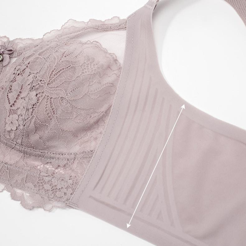 Large Lace Bra Adjustable Soft Support Bra for Women Seamless and Without Steel Rings