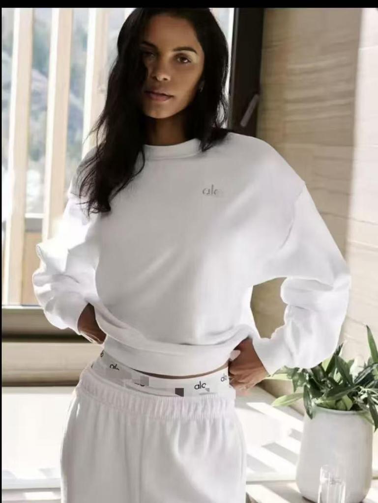 Alo Rundhals Mode Hoodie Set 2025 - Unisex Lässiges Zweiteiliges Jackenset