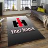Farmall International Harvester Design Area Rug Personalized Name- Non-Slip, Soft & Cozy Floor Mat for Living Room, Office - Indoor/Outdoor Carpet