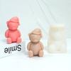 Silicone Bear Candle Silicone Mold 3D Cute Animal Bear Soap Plaster Resin Crafts Cement Mold DIY Ice Cube Making Tools Home Gift