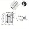 Adjustable Hinge Mini Torque Hinge Corrosion-resistant Flexible Rotation Hexagonal Wrench Adjustable Rust-resistant
