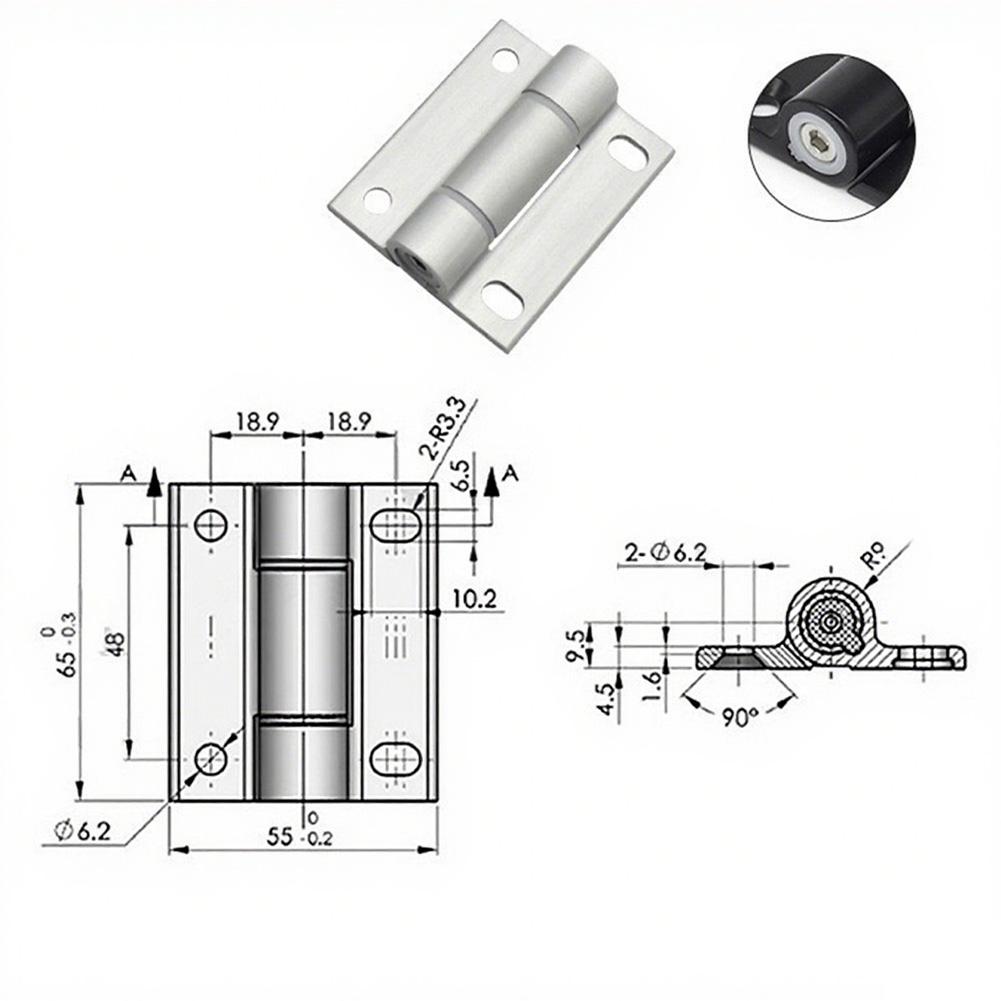 Adjustable Hinge Mini Torque Hinge Corrosion-resistant Flexible Rotation Hexagonal Wrench Adjustable Rust-resistant