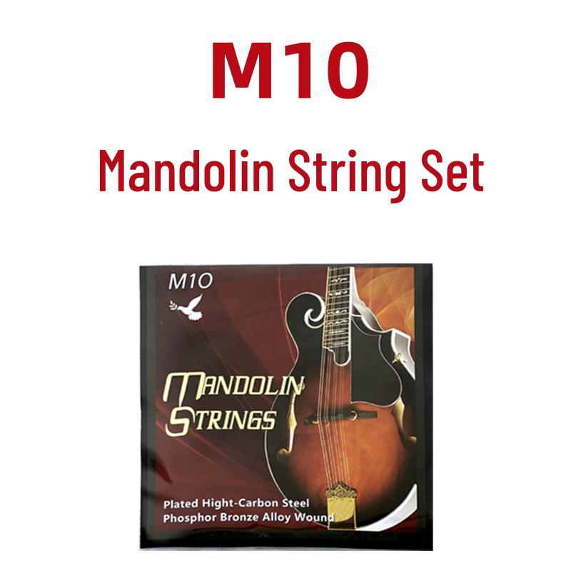 

M10 Professional Mandolin Strings - Set of 8, Silver-Plated Copper Alloy