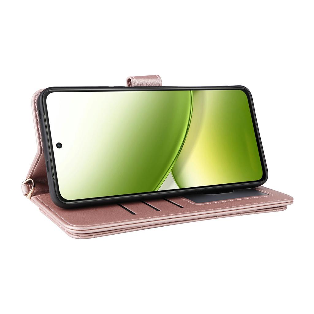 For Vivo Y400 4G/Y400 5G Case with Shoulder/Wrist Strap Leather Phone Cover Stand Wallet