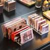 Transparentní organizér na make-up se 7 přihrádkami pro paletu očních stínů a kosmetiku, toaletní stolek a úložný box na pracovní desku v koupelně