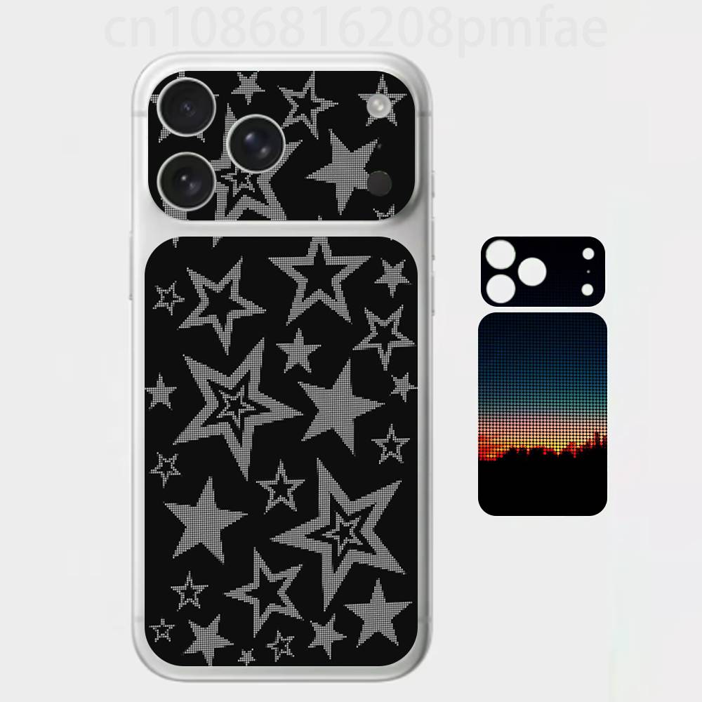 

Премиальная виниловая наклейка Pixel World для iPhone 17 Pro/Max, Защитная наклейка на заднюю рамку и камеру (Не чехол) iPhone17pro