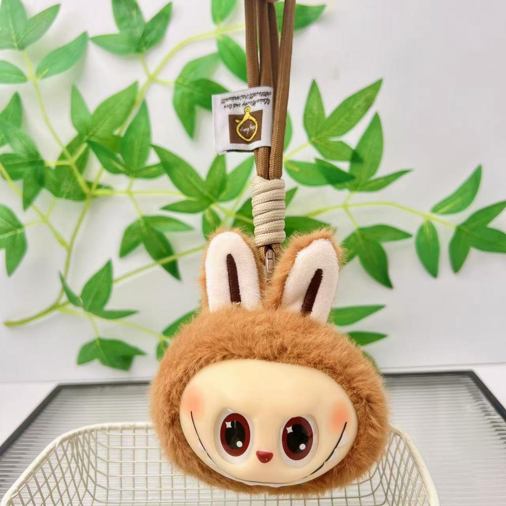 Cute Cute Vinyl Head Pendant Plush Toy Doll Cartoon Bag Pendant Keychain Doll