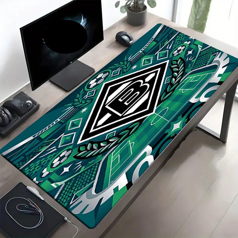 Borussia Mönchengladbach Print Mauspads, Anti-Rutsch Schreibtisch-Tastaturmatte, für PC Laptop Gaming Arbeiten Tägliche Nutzung, Cooles Festival Überraschungsgeschenk