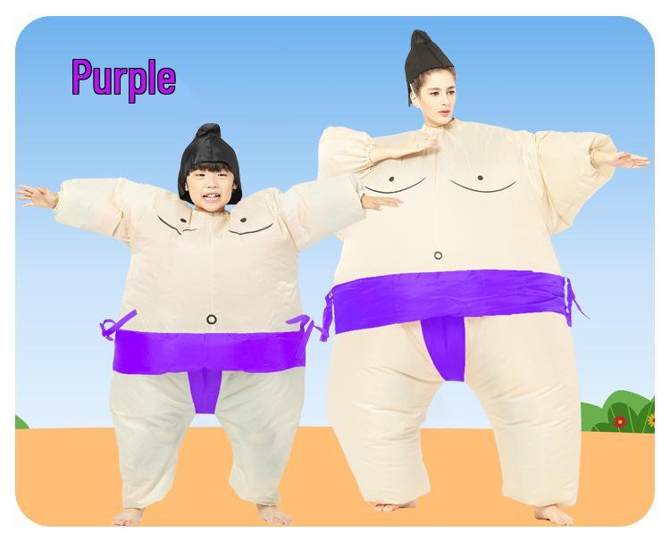 Inflatable Sumo Costume - Halloween Festival Prank for Large Adults