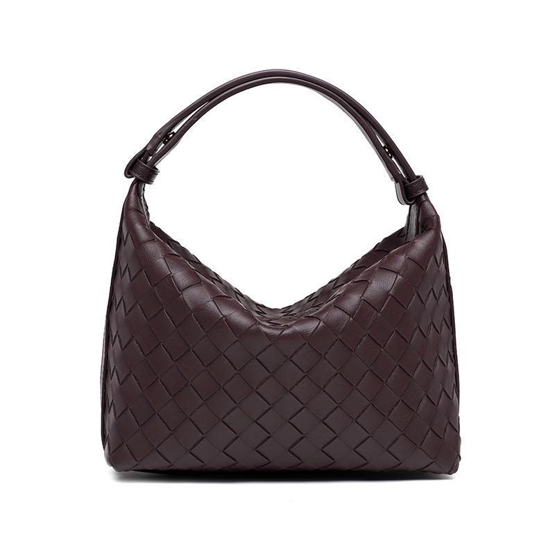 2024 New High-End Woven Handbag: Autumn/Winter Women's Bento Lunch Box Underarm Bag