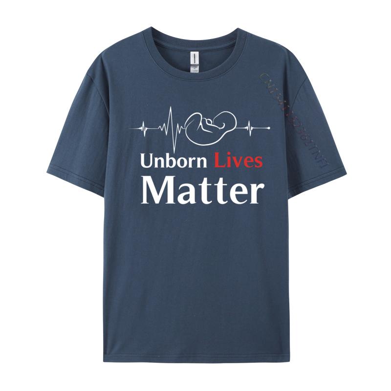 Unborn Lives Matter Heart Beat Fetus Pro-Life Cute Trombone Gamer Heartbeat Funny Top T-Shirts Cotton Man Tees Funny Tee Shirt