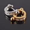 1pc Ear Tragus Cartilage Ring Stainless Steel Barbell With Cz Hoop Cartilage Cuff piercing Helix Daith Rook Lobe Earrings