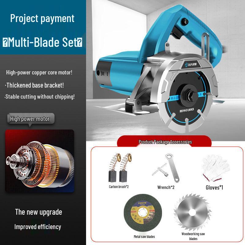 Hochleistungs-Multifunktions-Handtrennschleifer für Fliesen, Stein und Holz