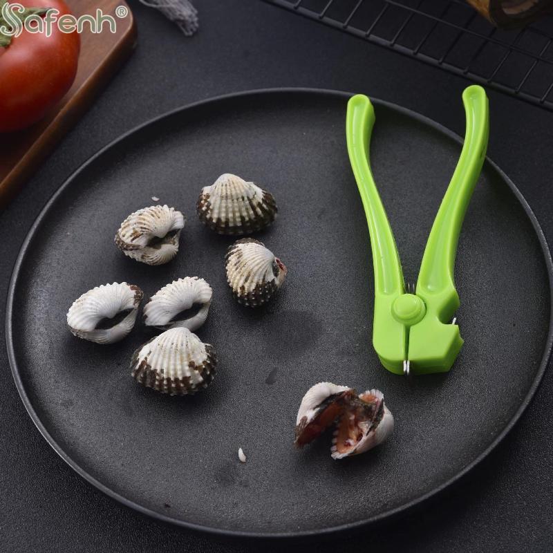 Metall-Muschelöffner Multifunktionale Blutmuschelzange Schalenklemme Langlebiges Meeresfrüchte-Werkzeug Wesentliches Küchenzubehör