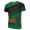 Kenia Karte Flagge 3D gedruckt T-Shirt für Männer Kleidung Nationales Emblem Grafik T-Shirts Afrika Land T-Shirt Junge Jersey männliche T-Shirt