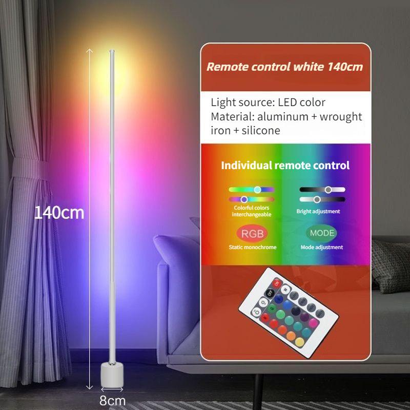 Living Room Bedroom Remote Control Luxury Standing Lights Household RGB Floor Lamp LED Modern Nordic Minimalist Light