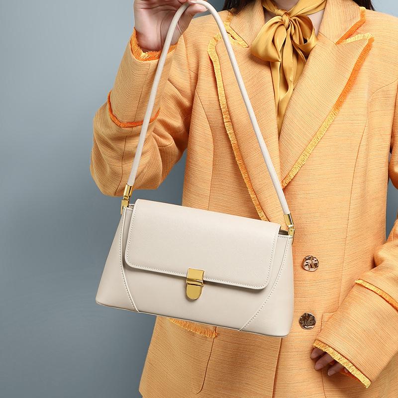 Bag Fashion Trendy Bag Women'S Leather Women'S Bag Shoulder Bag Niche Versatile Portable Underarm Bag Luggage