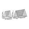 Multifunctional Triangle CD Storage Rack, Vinyl Record Holder for Desk, Bookshelf Organizer for Books/Magazines, Space-Saving