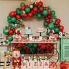 T02C!115PCS Christmas Balloon Set Balloon Chain Garland Decoration Santa Balloon Set Christmas Party Balloon