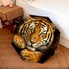 Golden Tiger Pattern Rain Umbrella