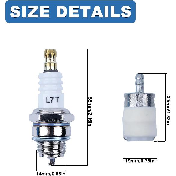 AUMEL Air Filter Kit Fit for Echo Chainsaw CS390 CS501 491S 390SX 501SX Replace 90174Y A226001090