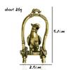 Animal Bird Key Chain Pendant Jewelry Decors Antique Copper Crafts Bird Cage Parrot Figurines Miniatures Desktop Ornaments Brass