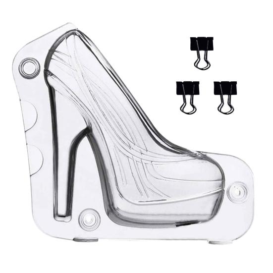Shoe Mold Transparent Colorfast Lightweight Portable Chocolate Mold for Decorating чистый