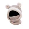 Woolen Kids Winter Hat Windproof Hooded Cap New Neck Warmth Cover  Winter