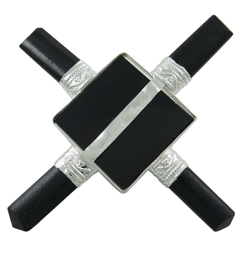 Harmonize Pyramid 4 Points Tourmaline Stone Reiki Spiritual Gift Energy