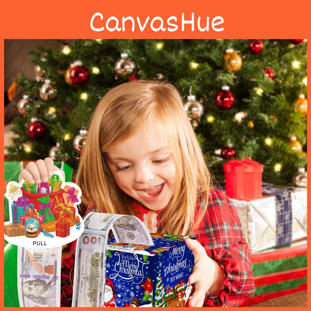 Christmas Blue Deep Theme Pattern Gift Box Holiday Decoration Atmosphere Prop