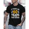 European Sizes Trendy and Fashionable Casual Men's T-shirt for Daily Wear