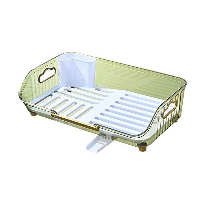 Elegant Kitchen Countertop Dish and Utensil Rack